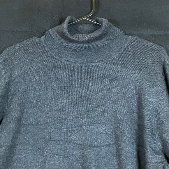 Chicos Womens Sweater Dark Gray Turtleneck Knit Pullover Long Sleeve 3 (XL) - Picture 2 of 11